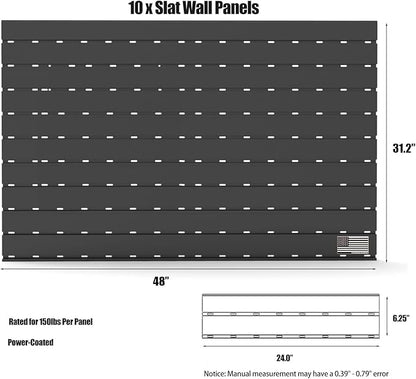 Gun Racks for Wall, Heavy-Duty Aluminium Slatwall Panels Gun Wall Mount Storage - Image 5