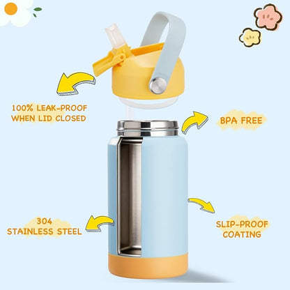 Kerilyn 12oz Water Bottle 2 Pack, Stainless Steel Insulated Water Bottle Bulk - Image 3