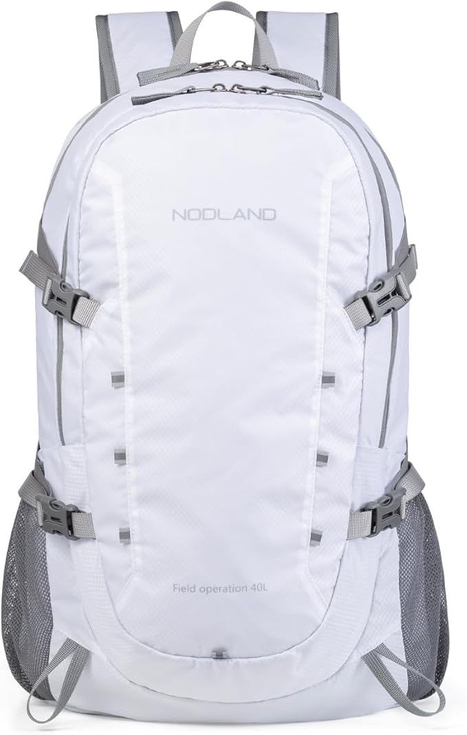 NODLAND Lightweight Backpack, Travel 40L Foldable Water-Resistant Daypack by SHARKBOROUGH