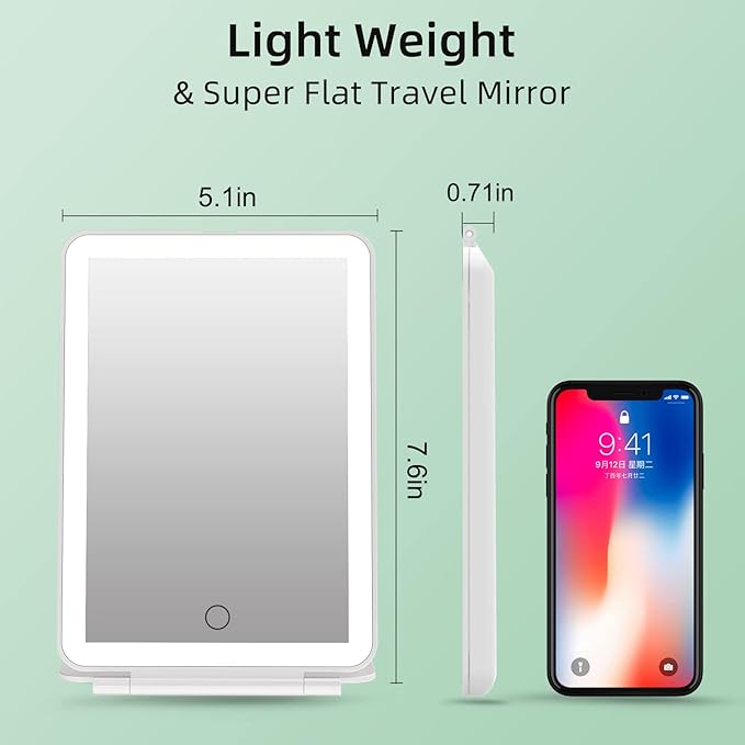 FUNTOUCH Rechargeable Portable Makeup Mirror - Image 6