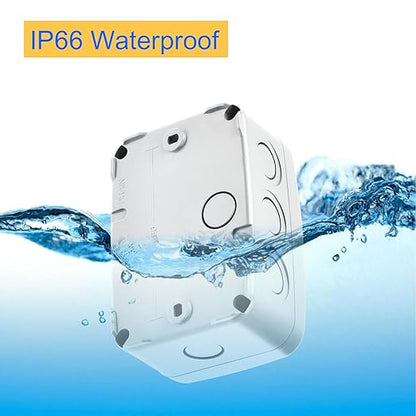 Outdoor White Junction Box, Nineleaf IP66 Waterproof Electrical Project Boxes - Image 3