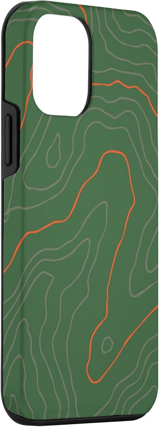 Backcountry Topo Guide Orange Lines Topographical Map Case - Image 3