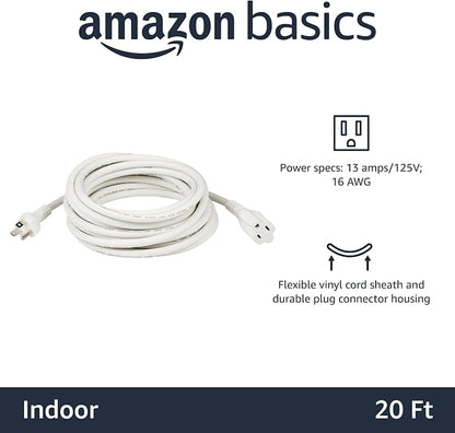 Amazon Basics Extension Cord, 13 Amps, 20 Foot - Image 2