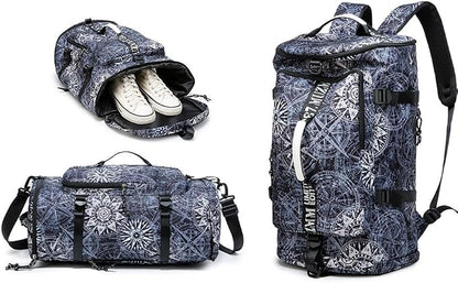 Gym Duffle Bag Waterproof black Laptop Backpack Suitable by FUNYAGO