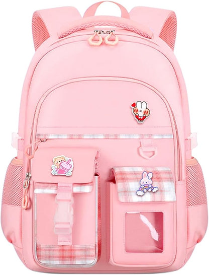 Cute Backpack for Teen Girls Kids Kawaii Bookbag Elementary Middle School by MININAI
