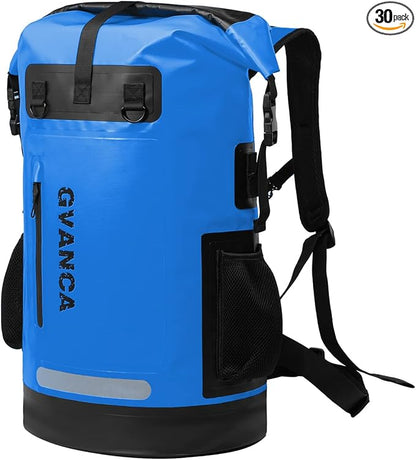 Waterproof Roll Top Kayak Dry Backpack, Floating Outdoor Dry Sack Boating by GVANCA