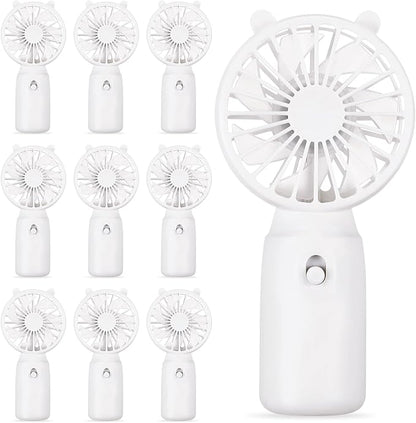 Glooglitter 10 Pcs Battery Portable Handheld Fan Bulk Wedding Fan Personal Hand by Glooglitter