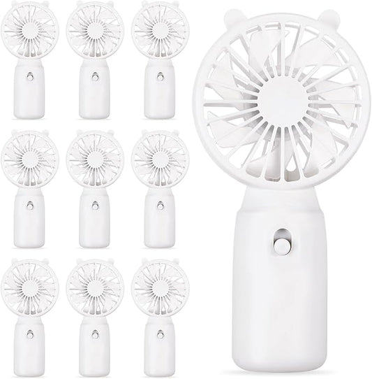 Glooglitter 10 Pcs Battery Portable Handheld Fan Bulk Wedding Fan Personal Hand by Glooglitter
