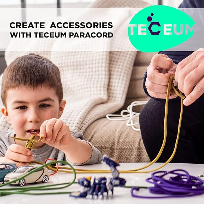 TECEUM Reflective Paracord Rope 1000 – 1000ft/200ft/100ft/50ft – 40+ Colors – - Image 6