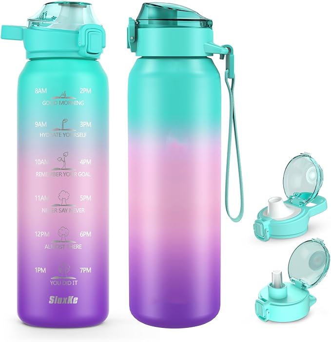 SLUXKE 32oz Insulated Water Bottle by SLUXKE