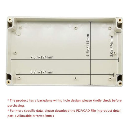 LeMotech ABS Plastic Junction Box Dustproof Waterproof IP65 Electrical - Image 5