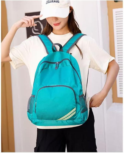 Geboldil Men's and women's waterproof backpack traveling backpack peacock green - Image 5