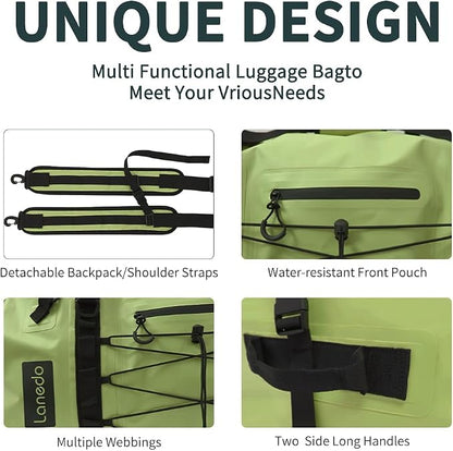 80L Dry Bag Large Waterproof Bag Roll-Top Heavy Duty Fishing Duffel Bag - Image 4