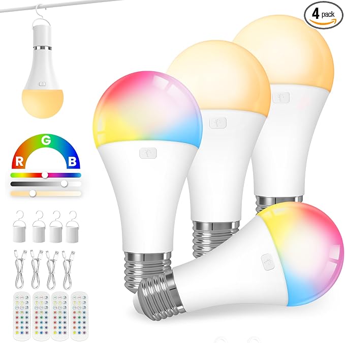 KINDEEP Rechargeable Light Bulbs by KINDEEP