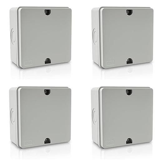 NineLeaf Junction Box, Waterproof Electrical Box IP66 Water Resistant Dustproof by NineLeaf
