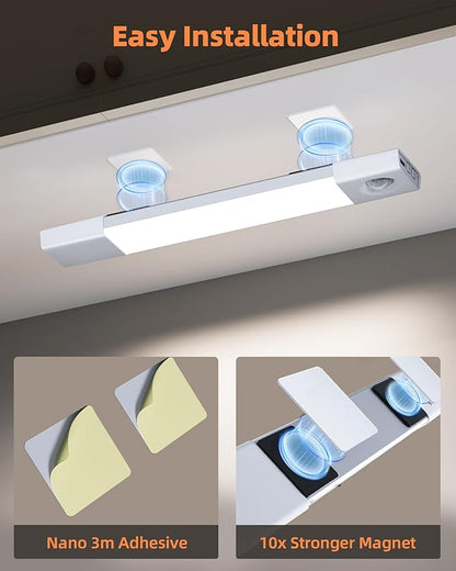 EZVALO 3 Pack 8” Motion Sensor Light Indoor, Wireless Under Cabinet Lighting - Image 6