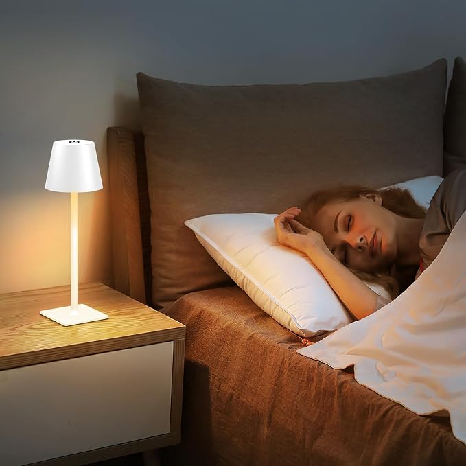 Fizrice Cordless Table Lamp Rechargeable Lamps: 6000mAh Battery Operated Table - Image 7