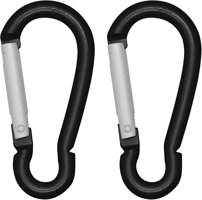 LESHIRY Large Carabiners Keychain 3" Aluminum D Shape Premium Durable D-Ring by LESHIRY