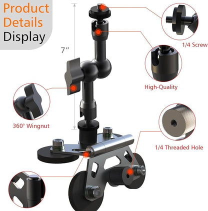 Magnetic Phone Fence Mount for iPhone, PostMount for Mevo Start, GoPro - Image 4
