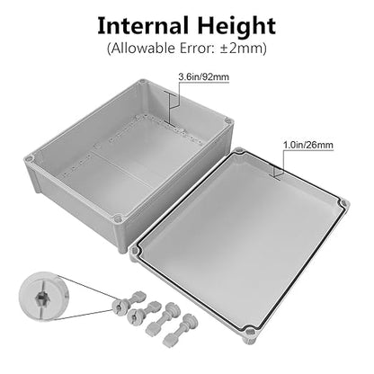LeMotech Junction Box IP67 Waterproof Dustproof ABS Plastic Project Box - Image 4