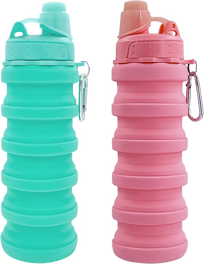 Collapsible Water Bottles Travel water bottle Sports Portable Sport Water by YCTMALL