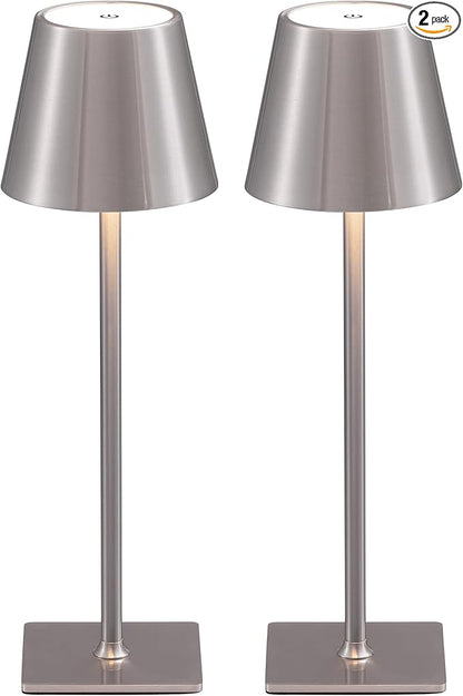 KDG 2 Pack Cordless Table Lamp, Portable LED Desk Lamp, 4000mAh Battery Operated by KDG