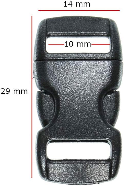 Black Plastic Side Release Buckles - Image 2