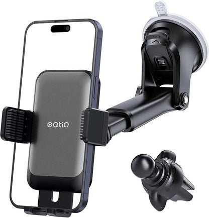OQTIQ 3-in-1 Suction Cup Phone Holder Windshield/Dashboard/Air Vent, Dashboard by OQTIQ