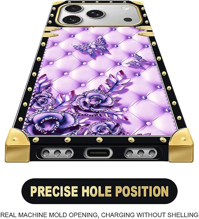for iPhone 17 Pro Max Case Luxury Golden Decoration - Image 5