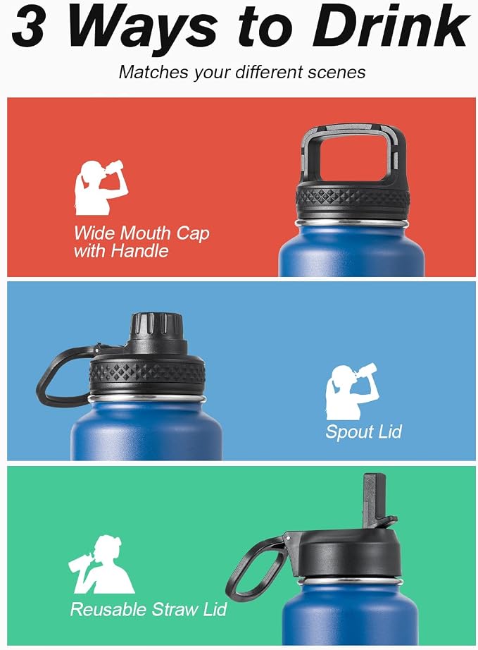 Coolflask Water Bottle 40 oz Insulated - Image 5
