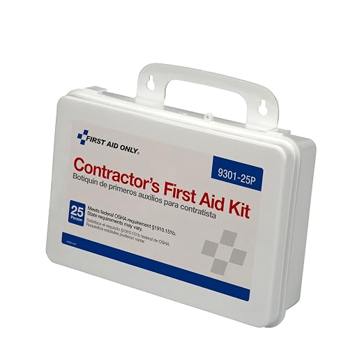 First Aid Only 9301-25P 25-Person Contractor's First Aid Kit by FirstAidOnly
