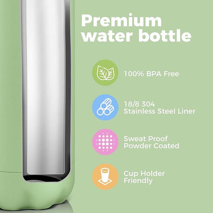 Volhoply 17oz Insulated Stainless Steel Water Bottle, Double Wall Vacuum Flask - Image 4
