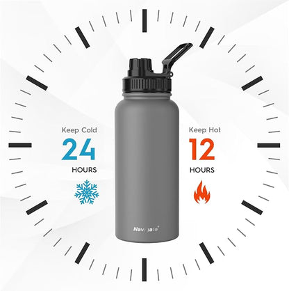 Navigate 32 oz Insulated Stainless Steel Sports Water Bottle - Image 2