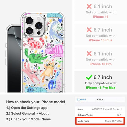 MOSNOVO for iPhone 16 Pro Max Case, Shockproof Military-Grade Protection 6.6ft - Image 2