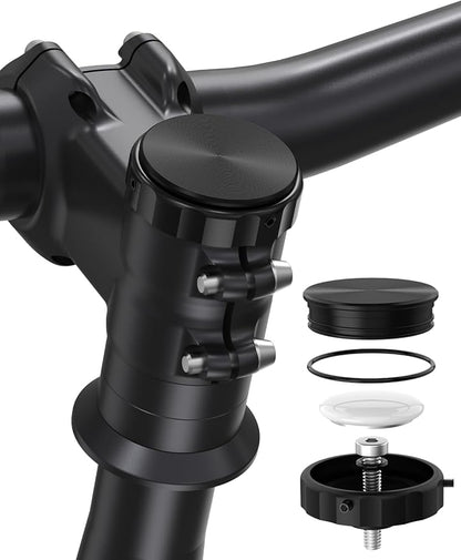 SUPMEGA Bike Mount for AirTag, Hidden Bicycle Stem Cap Mount for AirTag by SUPMEGA