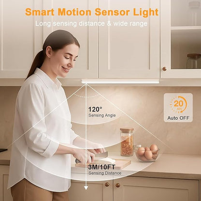 Under Cabinet Lighting, USB Rechargeable Motion Sensor Light Indoor, Battery - Image 3