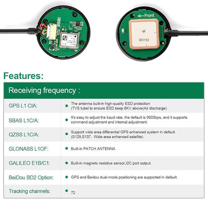 Deegoo-FPV GPS Compass Module+ NEO-M8N+ GPS BDS Module Precision APM Drone - Image 4