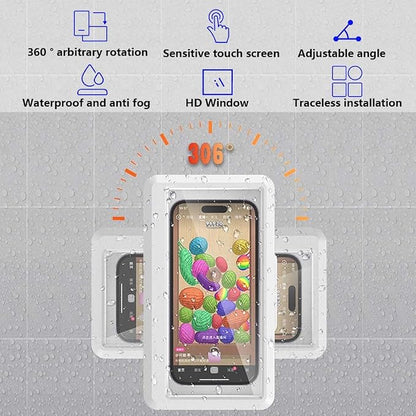 Shower Phone Holder Waterproof, 360° rotatable Adjustable rain Phone - Image 5