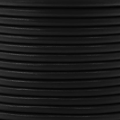 Mandala Crafts Round Cowhide Genuine Black Leather Cord - Image 4