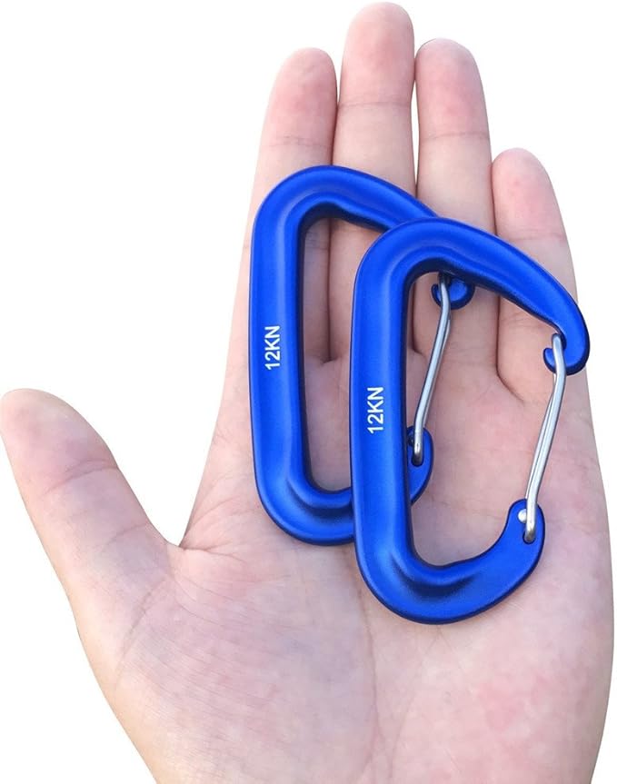 L-Rover Carabiner, 12KN Lightweight Heavy Duty Carabiner Clips, Aluminium - Image 2