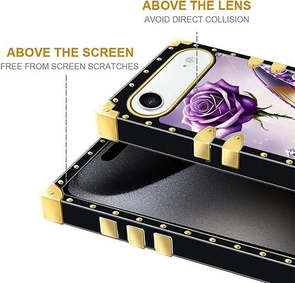 for iPhone 17 Air Case Luxury Golden Decoration - Image 7