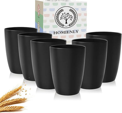 Homienly Kitchen Cups 20oz Wheat Straw Cups-6 pcs Lightweight cups Unbreakable by HOMIENLY