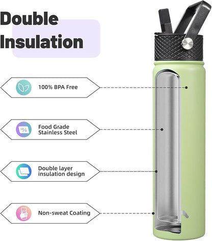 Konokyo Insulated Water Bottle 24oz Stainless Steel Sport Bottles - Image 4