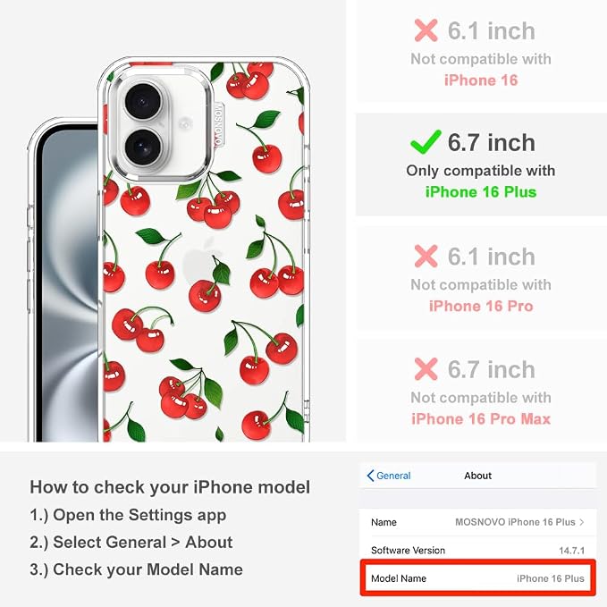 MOSNOVO Case for iPhone 16 Plus - Image 2