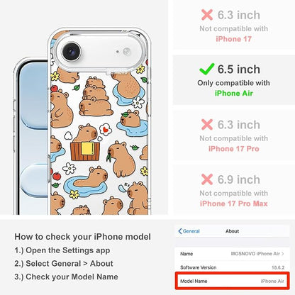 MOSNOVO for iPhone Air Case, Shockproof Military-Grade Protection 6.6ft Drop - Image 2