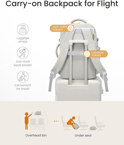 LOVEVOOK Travel Backpack for Women, 50L Carry On Backpack Flight Approved - Image 6