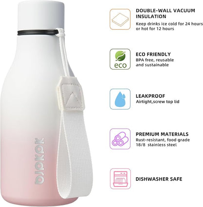 BJPKPK Insulated Water Bottles, 12oz Stainless Steel Metal Water Bottle - Image 2