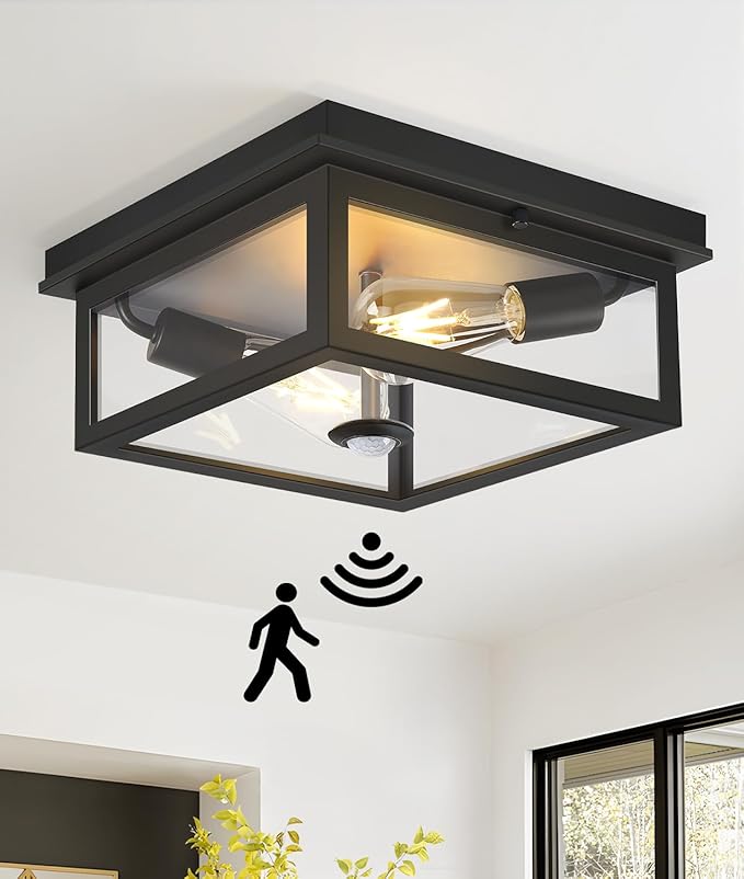 Motion Sensor Outdoor Ceiling Light by BringBrightnesstoYourLife