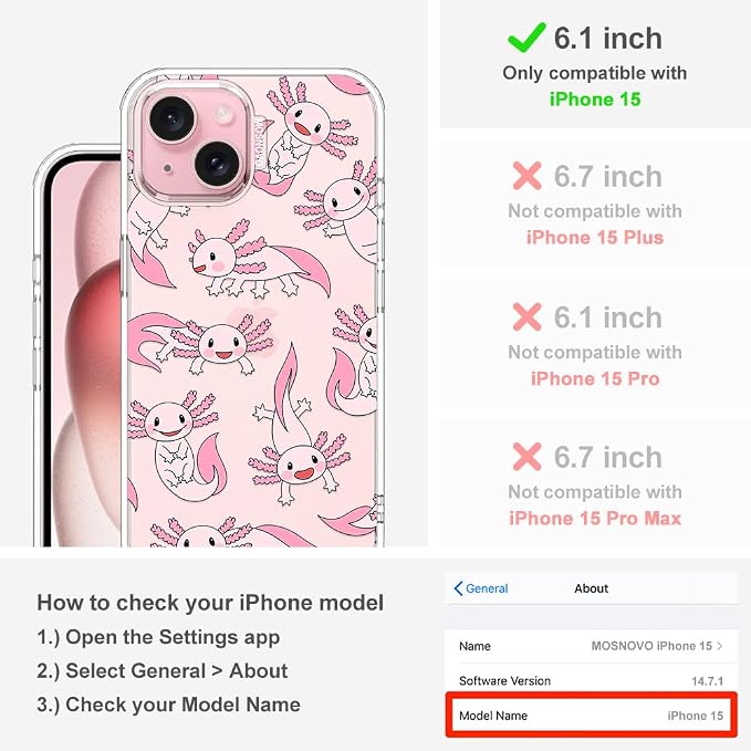 MOSNOVO Case for iPhone 15 - Image 2