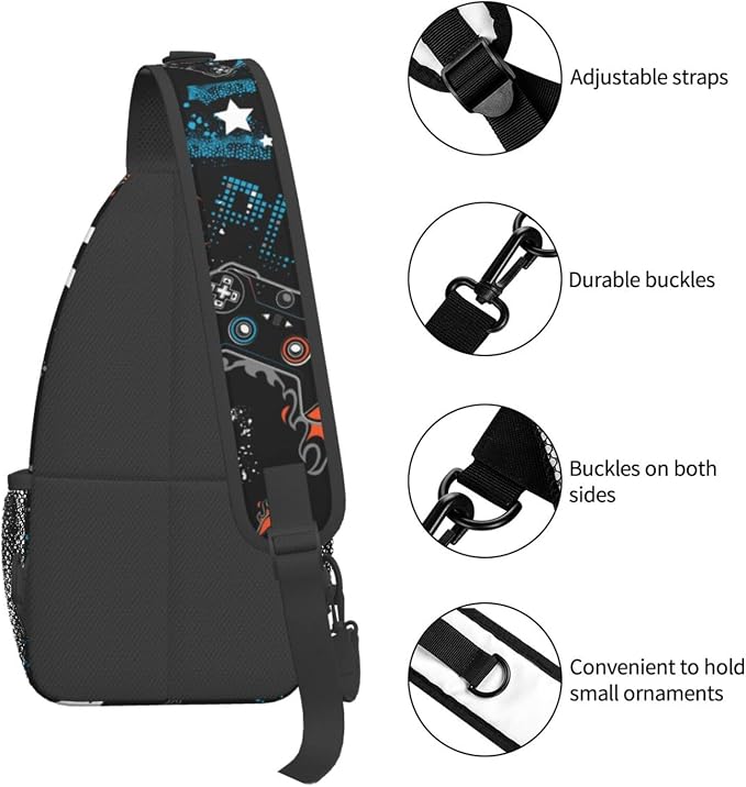 Sling Backpack For Men Hiking Daypack Crossbody Shoulder Bag Travel Chest Pack - Image 7